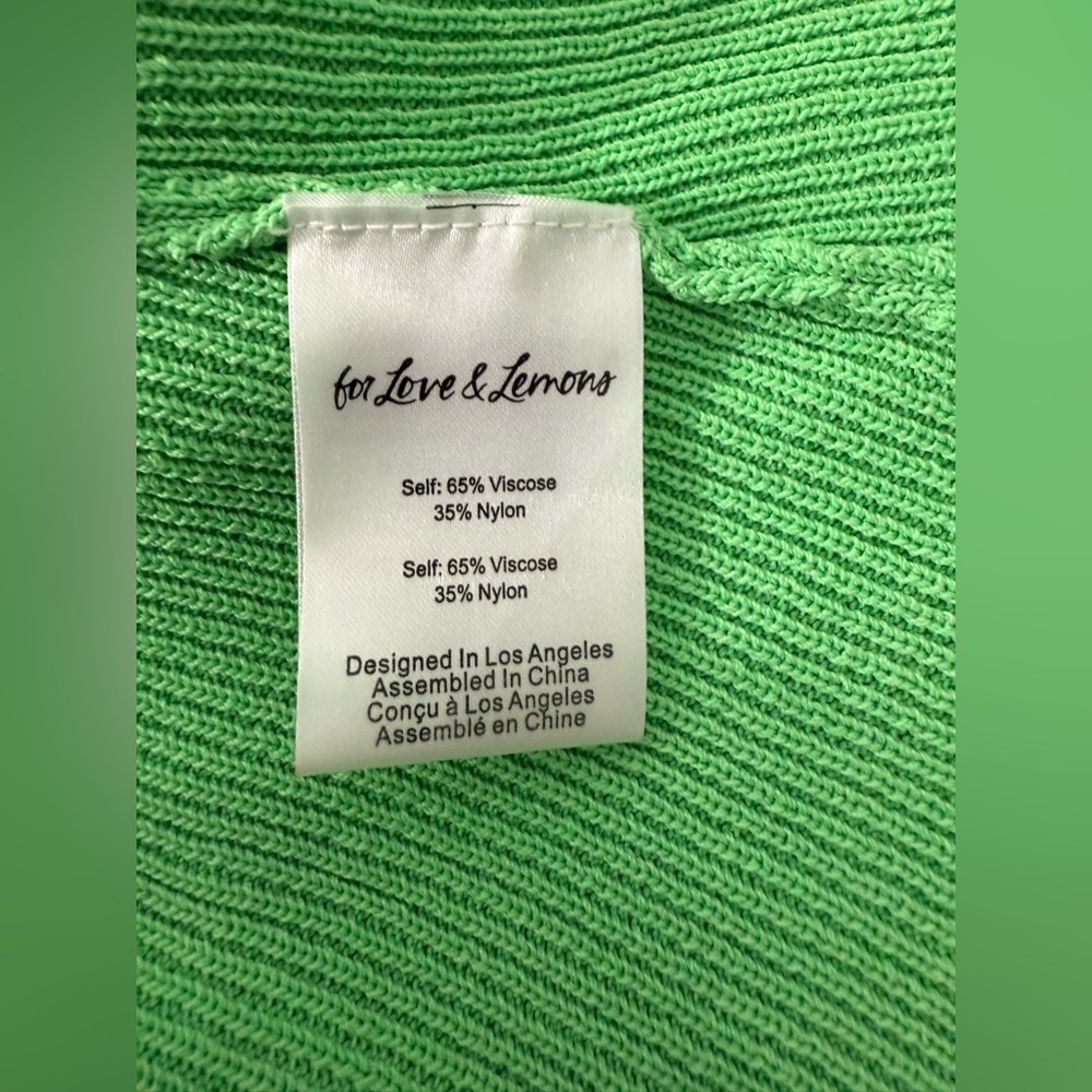 For Love & Lemons Keisha Maxi Dress Green Size Small - Picture 14 of 16
